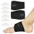 Vive Arch Support Brace (Pair) - Plantar Fasciitis Gel Strap for Men Woman - Orthotic Compression Support Wrap Aids Foot Pain High Arches Flat Feet Heel Fatigue - Insert for Under Socks (Black)