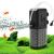AQQA Aquarium Filter Adjustable 600L/H Aquarium Sponge Filter 6W Quiet Aquarium Filter Pump for Small Tank up to 200L