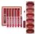 Mimore Lipstick 6pcs/set Matte Liquid Lipstick Lip Gloss Kit Long Lasting Waterproof Lip Stick Cosmetics Liquid Lipstick Gift Kit black