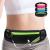 Slim Running Belt Fanny Pack,Waist Pack Bag for Hiking Cycling Workout,Reflective Runners Belt Jogging Pocket Belt,Travelling Money Phone Holder for Running Black