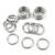 Hamineler 20 PCS Smoothing Welded 304 Stainless Steel O-Ring Welded Round Rings for Camping Belt, Dog Leashes, Luggage Accessories (4mm20mm ID)