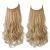 SARLA Hair Extension 18 Inch Invisible Adjustable Wire Hair Piece Curly Wavy Long Synthetic Hairpieces for Women Natural Heat Temperature Fiber (18 Inch (Pack of 1) Golden Blonde/Beach Blonde) 18 Inch (Pack of 1) Golden Blonde /Beach Blonde