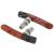 Kool-Stop Dual Compound Mountain Pads for Linear Pull Brakes Threaded,Black/Salmon