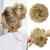 FESHFEN Messy Bun Hair Piece Hair Scrunchies Thick Curly Wavy Hair Piece Synthetic Donut Updo Hairpieces for Women Girls Gloden Blonde 55 g (Pack of 1) 22/613# Gloden Blonde