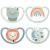 Nuk Space Day & Night Baby Casing |0-6 months |In the dark shining pacifiers with additional openings for sensitive skin |BPA-free silicone |Frosch & L we |4 pieces of 0-6m blue