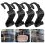 Tao Pipe 4 pieces car storage hook car plastic hook rear seat headrest hook storage hooks for car seat car seat hooks headrest clothes bracket handbag holder pocket hooks