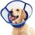 Kuoser Rachrerause Dog soft leak protection protective collar dog comfy Cone dog adjustable breakwear for dogs after op breathable pet Elisabethane Rescue rake cat blue L l blue