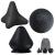 Rymall trigger point presser massage device+fascia ball painless presser set with suction cup & bag for muscle pain and tension osteopressur presser for self -massage (black)