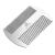 Metal Hair&Beard Comb - AhfuLife EDC Credit Card Size Comb Perfect for Wallet and Pocket - Anti-Static Dual Action Beard Comb Stainless Steel Comb