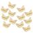 OBTANIM Butterfly Hair Clips  12 Pcs Cute Metal Butterfly Hair Claw Pins Barrettes Accessories for Girls and Women (Gold) 12 Count (Pack of 1) Gold