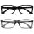 Pack of 2 short-sighted glasses for men and women black/grey MM92-17 -2.00