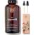 Bionoble argan oil organic 50ml - 100% pure natural cold -pressed - face body hair beard nails - vegan and cruples free - argan oil - glass bottle + pipette + pump argan oil (1 Pack) single