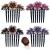 KuuGuu 4 PCS Women Flower Hair Comb Pins Rhinestone Slide Clips Bride Wedding Headdress Hair Accessories Pattern 1