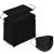 Wecolor Disposable 3 Ply Earloop Face Masks Suitable for Home School Office and Outdoors (Black) Black 100 Count (Pack of 1)
