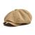 BOTVELA Men's Newsboy Flat Cap 100% Cotton Gatsby Ivy Golf Cabbie Hat Khaki 7 3/8