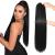 REECHO Ponytail Extension 28" Long Straight Drawstring Pony Hair Extension Synthetic Pony Tail Hairpiece for Women Black