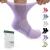 Bulinlulu Diabetic Socks with Grippers for Women&Men-6 Pairs Bamboo Non Binding Diabetic Ankle Socks,Extra Wide Non Skid Stretchy Loose Top Socks with Seamless Toe(Large,Bright Colors-6 Pairs) Bright Colors Ankle Socks-6 Pairs Large
