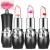 3 Pack Flower Jelly Lipstick Set Temperature Change Moisturizer Flower Lip Stick Long Lasting Nutritious Lip Balm Magic Color Change Lip Gloss Flower Black -01&02&03