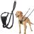 HALTI No Pull Harness Size Medium Professional Dog Harness to Stop Pulling on the Lead Easy to Use Anti-Pull Training Aid Adjustable Reflective and Breathable For Medium Dogs Black