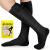 Ailaka compression stockings with zip for women men 20-30 mmHg medical class 2 compression socks support stockings with zipper for varicose veins edema recovery pregnant 3x large (1 pair) black