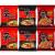 Nongshim SHIN Ramyun Korean Ultimate Spicy Ramen Bundle - Shin x 2 Black x 2 & Stir Fry x 2 (Pack of 6)