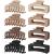 Lolalet 8 pieces large hair clip 8cm hair clips for thick hair slipproof hair jaw clips hair styling accessories for women girls-pattern e 8 piece pattern e