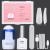 AILLSA Nail Tips and Glue Gel Kit-Coffin Matte Soft Gel Nail Tips with Portable U V Light and 4 in 1 Nail Glue Gel Extension Nail Kit Fake Nails Gel Tips Nail Kit Halloween Nails for Nail Art at Home Nail extension kit