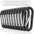 Sprookber 3" Aluminum Carabiner D Ring, Caribeener Clips, Spring Snap Hook for Keychain Clip, Set of 10 Black