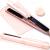 ANGENIL Pro Titanium Flat Iron Hair Straightener Dual Voltage Straightening and Curling Iron in One 15s Fast Heating Negative Ion Round Pink Hair Straightener with Heat Resistant Silicone Mat Pad