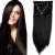 S-noilite clip in extensions hair extension smooth 8 partial set 18 clips 8PCs full of heads like real hair 66cm natural black 66 cm natural black