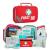 General Medi 2-in-1 first aid set 215-part premium-first help set with a 43-part mini-first aid set for house car trip office sports hiking camping rescue (Red)