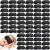 200 Pcs Eye Mask Sleeping Blindfold Eye Cover with Adjustable Strap for Games Party Team Building Travel Individually Wrapped Sleep Eye Cover for Women Men Kids (Black)