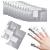 Qufiiry 200 pieces Nail Polish Remover Wraps Pads aluminum film Nailack Remover Pads with lint -free cotton pads aids for easy removal of nail polish 200PCs