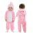 Doladola Baby Boy's Girl's Rompers Animal Hooded Onesie Toddler's Jumpsuits Autumn Winter Outfits 18-24 Months Pink Rabbit
