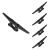 Simplified Living 6" Electrophoretic Coated Cast Iron Black Dock Cleat 8 Pack