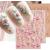 3D Embossed Flower Leaves Nail Art Stickers Decals 4 Sheets 5D Self-Adhesive Pegatinas U as Summer Nail Supplies Nail Art Design Decoration Accessories