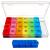 ZVZM Large Pill Box Organiser 7 Day 4 Times a Day Tablet Organiser Box Medicine Storage Box Medication Organizer Dosette Box Daily Weekly Pill Box Case for Fish Oil/Vitamin. White