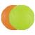 Vivifying Frisbee Dog 2 pieces 18 cm dog frisbee made of natural rubber for land and water (green + orange)