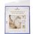 DMC DC90 Water Soluble Cross Stitch Canvas, 8 by 8-1/2-Inch, White, 14 Count