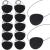 Eye Patch, YGDZ 12pcs Soft Felt Eye Patches for Adults Kids, Adjustable Single Eye Mask for Lazy Eye, Black