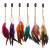 MWOOT 6Pcs Feather Hair Clips Handmade Boho Hair Extensions with Clip Comb Bohemian Hippie Hairpin Feather Indian Tassel Hemp Rope Festival Headwear Cosplay Headdress Accessories - Chain Styles