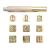 Yoption 10 Piece Leather Stamping Tool Set  Number 0-8 Stamps 13mm + 1 Stamping Handle for Leather Craft