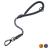 Floxik short guide gray for dogs 12mm |Reflecting short line made of climbing rope material |Optimal for linen training & free -range training 12mm gray