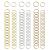 Nydotd 180 Pieces Hair Rings Braid Rings Hair Loop Clips Hair Hoops, 3 Colors, 2 Sizes Women Fashion Hip-Hop DIY Braid Rings Hair Clip Accessories for Hair and Dreadlocks 180 Piece Set Silver, Gold, KC Gold