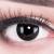 Colored contact lenses 1 pair of black blackout 1 pair black - top quality for Halloween carnival carnival carnival Halloween free contact lens containers without strength