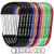 Carabiner Keychain Clip - Aluminum Carabeaner Key Clip,D Ring Shape Caribeener Hook Buckle,Spring Snap Key Chain Clips 12pcs 66lbs Multicolor