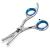 Laazar Pro Dog Grooming Scissors, Straight Pet Grooming Shears, with Safety Round Tip, Ball Point for Easy and Safe use. | Premium Sharp Long Lasting Professional Hair Trimming Scissors 4.5 Inches