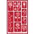 Armour Etch Over N Over Stencil Roses-Over 'N Glass Etching Stencil, Brown