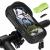 Mobile phone holder Bicycle waterproof mobile phone holder motorcycle 360 rotatable bicycle bracket steering bag for 4.7-7 inch smartphone with rain hood bike pocket bicycle handlebar holder pocket black