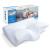 HOMCA Memory Foam Cervical Pillow, 2 in 1 Ergonomic Contour Orthopedic Pillow for Neck Pain, Contoured Support Pillows for Side Back Stomach Sleepers (White)